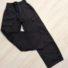 GU　カーゴパンツ S　チャコールグレー