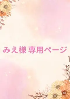 みえ様 専用ページ