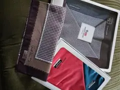 メンズ　ハンカチセット