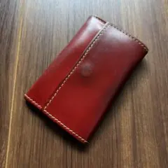 Whitehouse cox ブライドルレザー　キーケース レッドのサムネイル