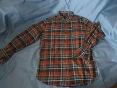 【UNIQLO】チェックネルシャツ　ブラウン✖ネイビー✖レッド