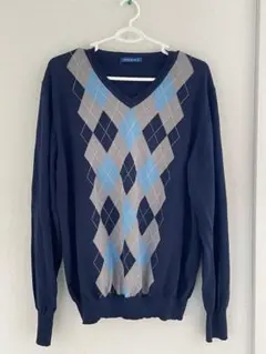 メンズ　LIMITED EDITION アーガイルニット セーター 綿50%