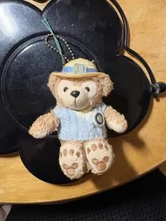 ダッフィー ぬいぐるみバッジ ストローハット