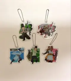 エフトイズ ナルトアンドボルトやわらかクリアキーホルダー 5点セット