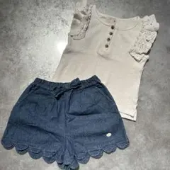 petit main プティマイン　トップス・パンツセット　100