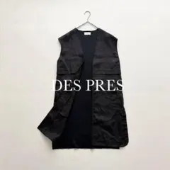 タグ付 25SS DES PRES ファブリックコンビ ロングジレ 定価4.9万