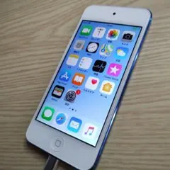 Apple ジャンク品 ipod touch（第6世代）青 本体とイヤフォン付