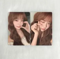 LE SSERAFIM ソウルコン トレカ ミニフォトカード ウンチェ 2枚