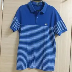 FRED PERRY ブルー ポロシャツ Mのサムネイル