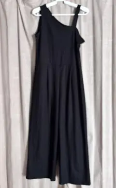 GU ブラック ワンショルダーサロペットS