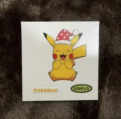 【新品】ポケモンデコキャラシール　第一パン　2025秋　ピカチュウ クリスマス