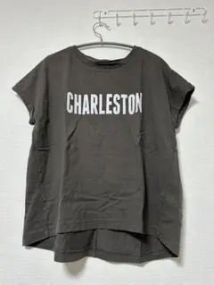 【値下げ】SIMPLICITE CHARLESTON ロゴ 半袖Tシャツ グレーのサムネイル