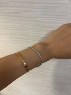 【18金5.33g 無色】2ct 天然ダイヤモンド テニスブレスレット 18金5.33g 無色】2ct 天然ダイヤモンド テニスブレスレット - メルカリ