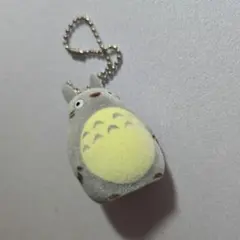 となりのトトロ フロッキング キーチェーン 大トトロ マスコット キーホルダー