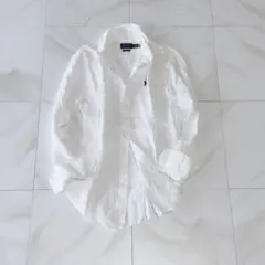 ポロラルフローレン リネン シャツ ポニー 刺繍 RELAXED FIT QR