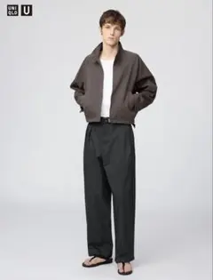 【新品未使用】タックワイドパンツ 79cm BLACK