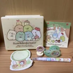 すみっコぐらし メモ帳セット 2017年製　ペン　マスキングテープ　スタンプ