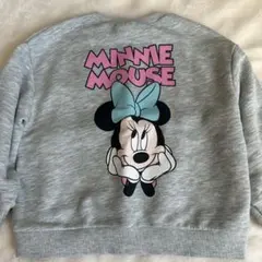 【ZARA】Disney ミニーマウス トレーナー 3T グレー