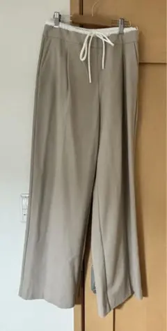 ZARA WIDE-LEGパンツ　ダブルウエストバンド