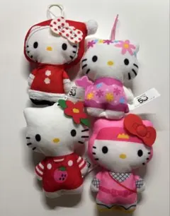 ハローキティ ぬいぐるみ 4体セット