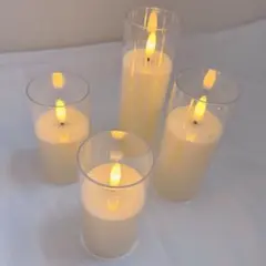 キャンドルライト 4個セット 結婚式　ウェディング