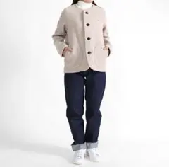 Dantonウールモッサ ジャケット コート／36サイズ(ベージュ)