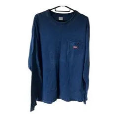 EDWIN 長袖 ポケット付き カットソー ブルー