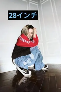 adidas デニムパンツ 28インチ 藤井風 アディダス - メルカリ