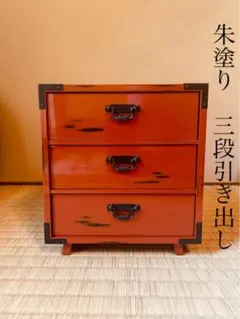 小型 水屋箪笥 和箪笥 ガラス扉付き 幅約42x高さ約45.5cm - メルカリ