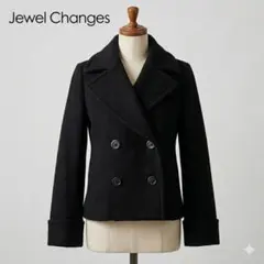 Jewel Changes ウール混ショートPコート ショートコート ブラックのサムネイル
