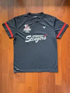 VICTOR Stingers バドミントンシャツ ブラックのサムネイル