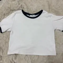 WEGO リンガーTシャツ ホワイト×ブラックのサムネイル