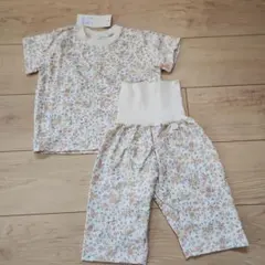 パジャマ　セットアップ　半袖　花柄　90　テータテート　バースデイ　プティマイン