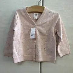★新品未使用　GAP Babyハート柄 カーディガン ピンク★