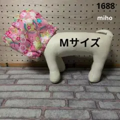 ［犬用スヌードMサイズ］和柄　花柄 ピンク