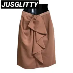 JUSGLITTY バックフリルタイトスカート
