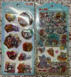 トムとジェリー　スパンコールパーティー　ドロップジェリーシール　２点セット