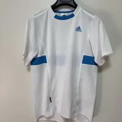adidas スポーツウェア Sサイズ ホワイト/ブルー245番