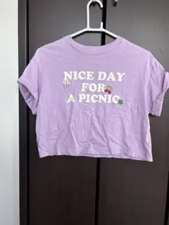 ジーユー　ロゴプリント　Tシャツ　半袖