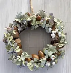 ドライフラワーリース