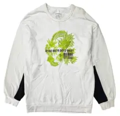 SHAREEF シャリーフ 刺繍入り スウェット ホワイト 1