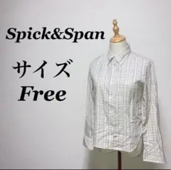 a0627【Spick&Span】長袖シャツ　チェック柄　カジュアルのサムネイル