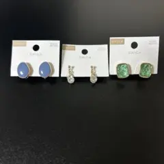 3COINS イヤリングセット 3点