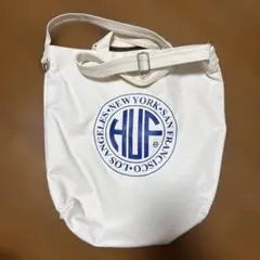 HUF キャンバス ショルダーバッグ ホワイト