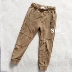 ZARA キッズ スウェット ジョガー パンツ 110 ベージュ ブラウン