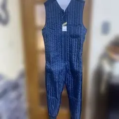 B&J ネイビー キルティングつなぎ