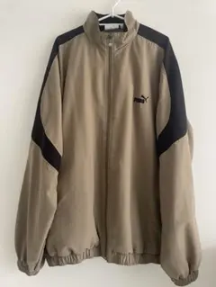 PUMA ナイロンジャケット XXL ベージュ/ブラック