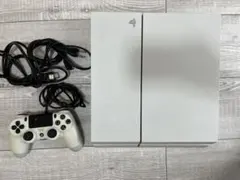 ジャンク品】ホワイト PS4 本体 コントローラー2つセット - メルカリ