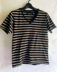 【ラウンジリザード】Tシャツ/カットソー　黒ボーダー　2のサムネイル