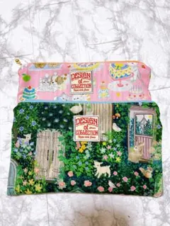 ふんわりフラットポーチ 22ムーディーバー ユキエモン ハンドメイド